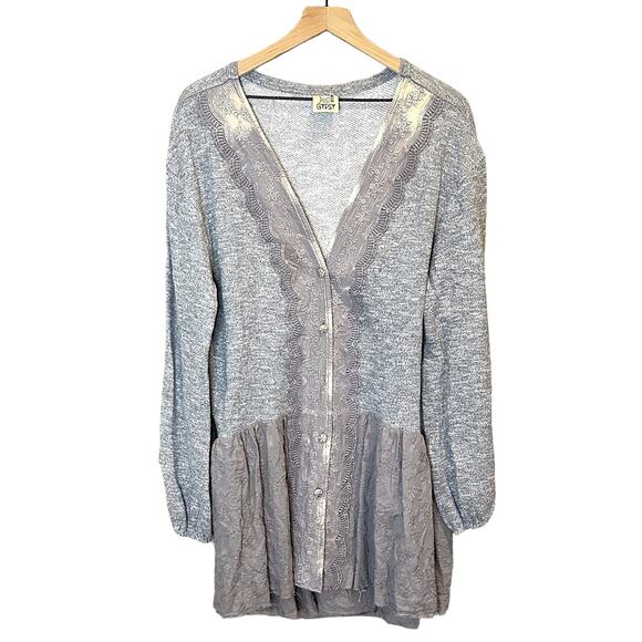 Jaded Gypsy Magic Duster Embroidered & Knit Cardigan - S/M - Picture 3 of 8